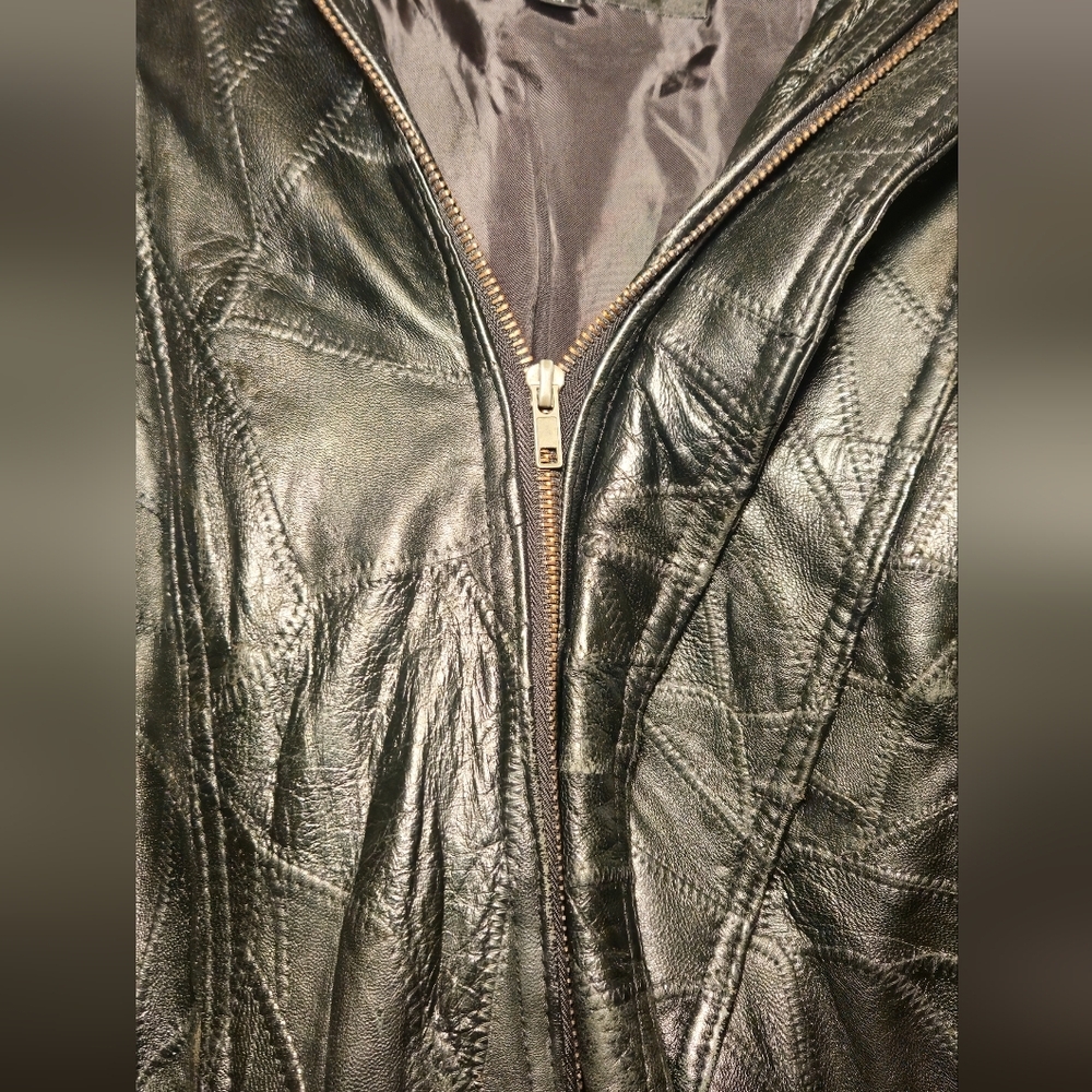 Maxam Vintage Black Lambskin Leather Jacket - Picture 4 of 9